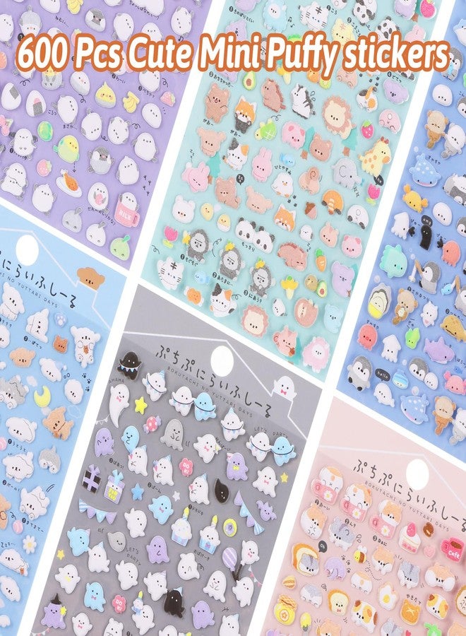 ElevateTech 3D Stickers for Kids Cute Mini Puffy Cartoon Animal Removable Stickers Set Including Hamster Penguins Puppy Tit Handmade Decoration Suitable Boys Girls Rewards Party Gifts 6 Sheets - Image 2